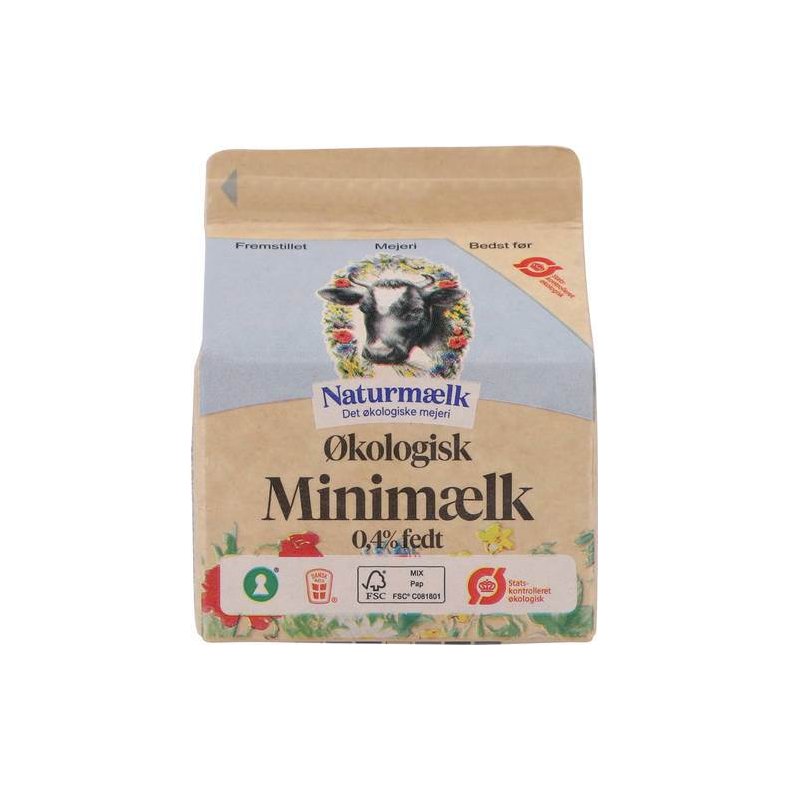 Minimlk 0,5%, ikke homogeniseret, 250 ml, kologisk