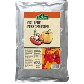 Grillede peberfrugter i foliepose, 1 kg