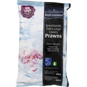 Rejer store luksus MSC, 125/175, 12% glasering, 500 g