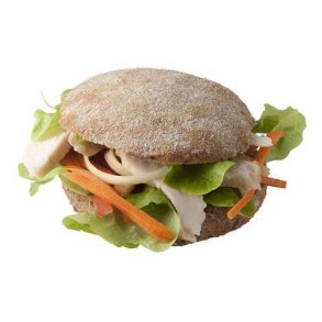 Fuldkorns sandwichbolle, 45 x 125 g, KO