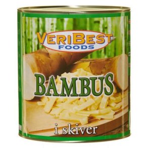 Bambusskud i skiver, 2,95 kg