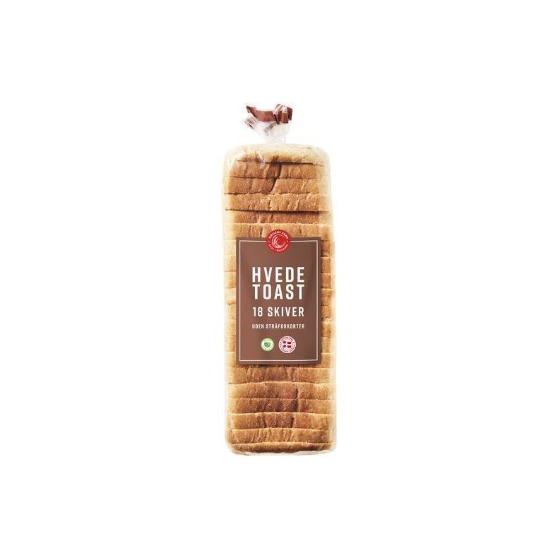 Hvedetoast, 18 skiver/600 g