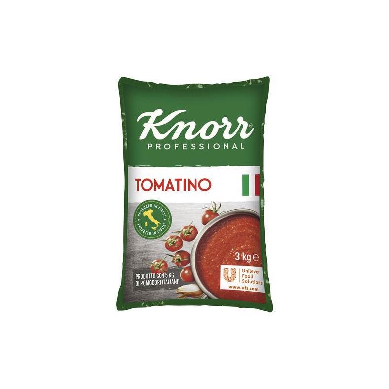 Tomatino, finthakket brugsklar tomatbasis, 3 kg