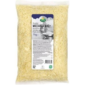 Mozzarella Arla pro 40+ (21%), revet, 1 kg