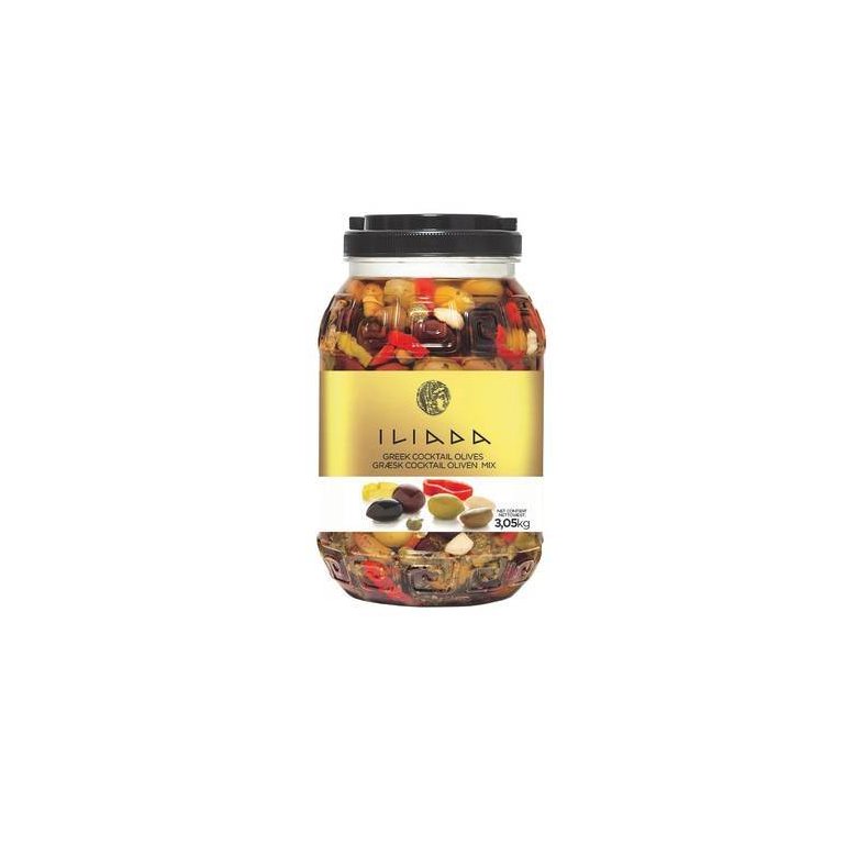 Oliven cocktail mix, u/sten, 3 kg