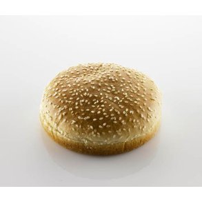 Hamburgerbolle m/sesam, 125 mm, forskret, 24 x 82 g