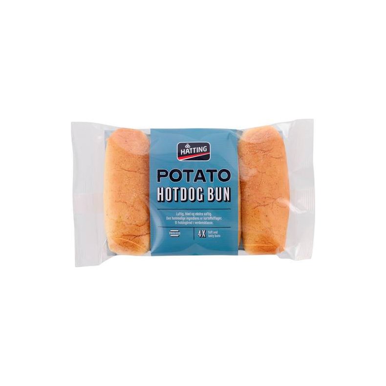 Hotdogbrd potato, 4 stk, 250 g