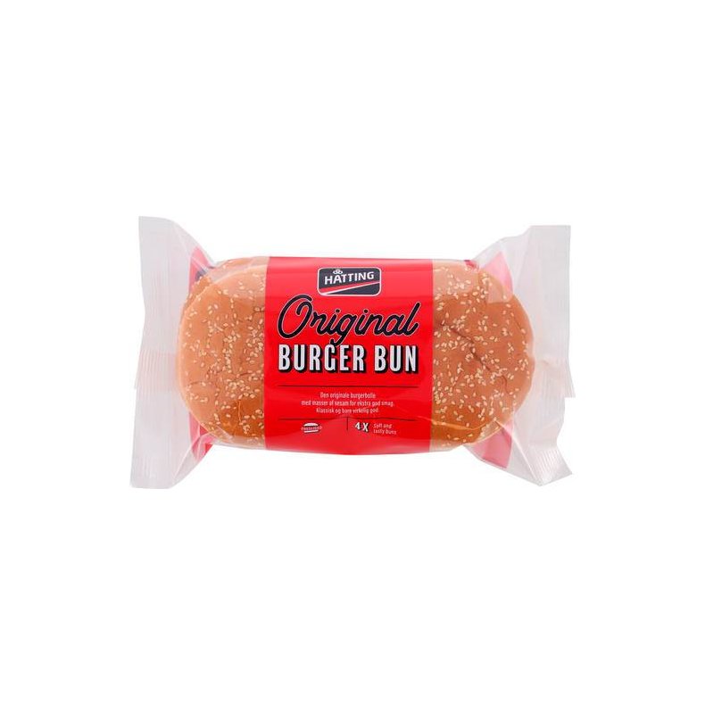 Burgerbolle original, 4 stk, 320 g