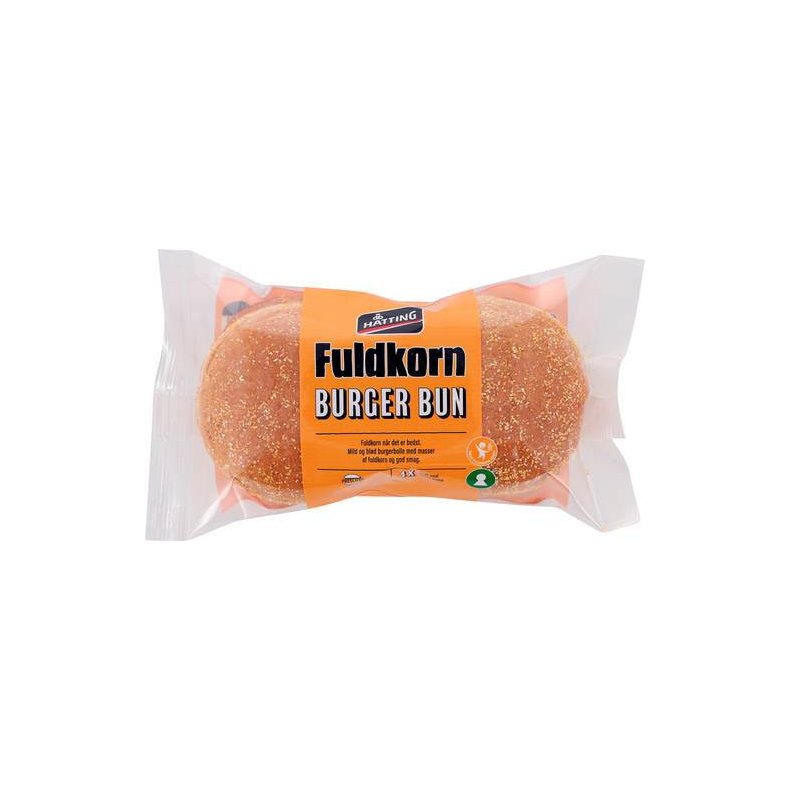 Burgerbolle fuldkorn, 4 stk, 320 g