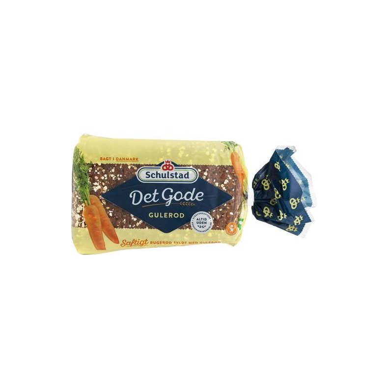 Rugbrd Det gode gulerods, 19 skiver, 925 g