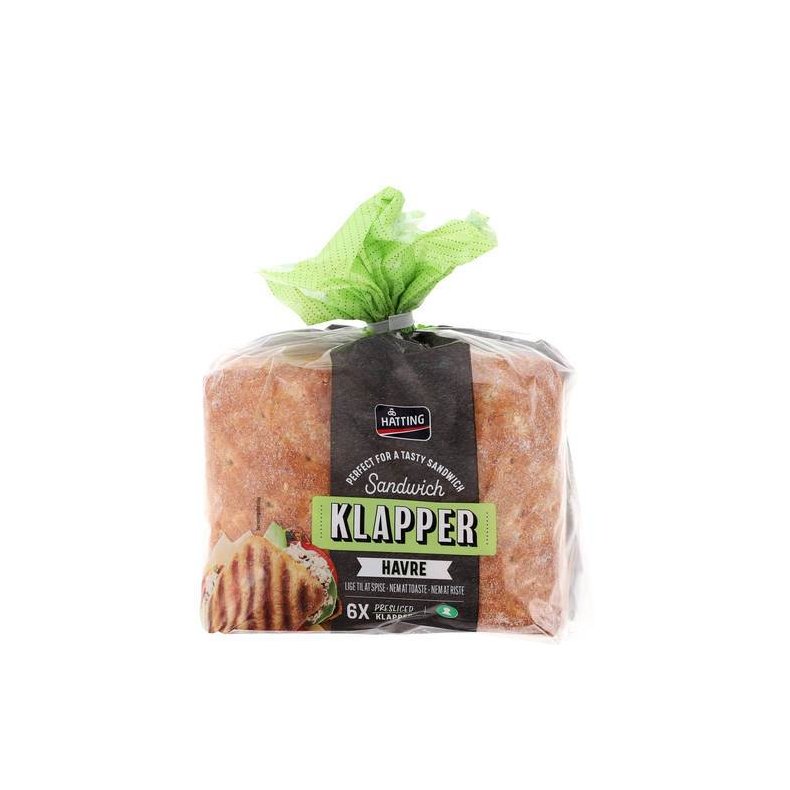 Sandwich Klapper Havre, 6 stk, 360 g