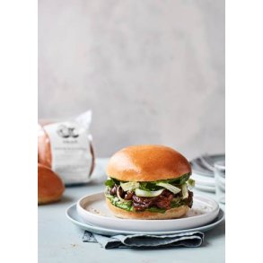 Brioche burgerbolle, forskret, 40 x 80 g, kologisk