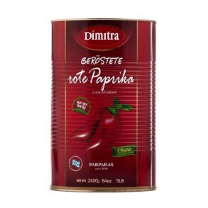 Grillet rd peber uden skind, hel, 4,2 kg