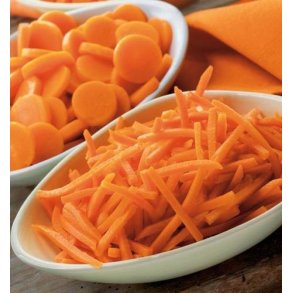 Gulerdder i strimler, 4 x 4 mm, 2,5 kg