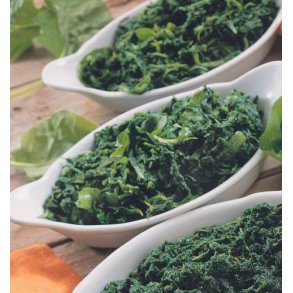 Lsfrossen helbladet spinat i kugler, 2,5 kg