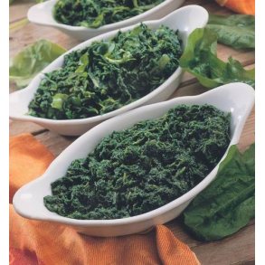 Spinat hakket i kugler, 2,5 kg
