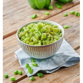 Grn peberfrugt i tern, 2,5 kg