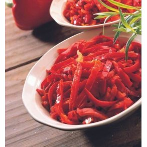 Rd peber i strimler, 2,5 kg