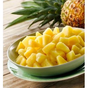 Ananas store stykker, 1 kg
