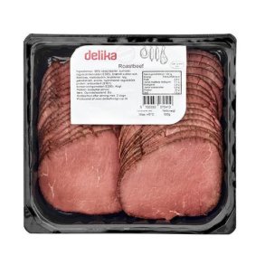 Roastbeef i skiver, ca. 11-14g, 500 g