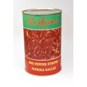 Peber rd i strimler, 4,1 kg