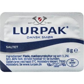 Kuvertsmr Lurpak, 100 x 8 g