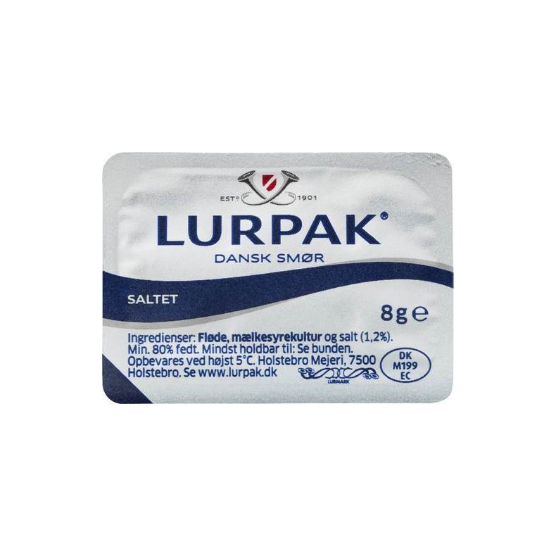 Kuvertsmr Lurpak, 100 x 8 g