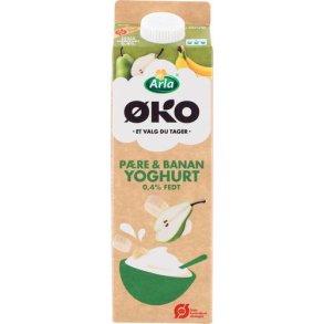 Yoghurt m/pre & banan 0,4%, 1 kg, kologisk
