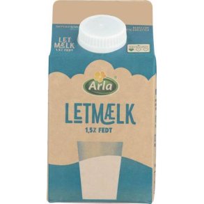 Letmlk 1,5%, purepack, 500 ml