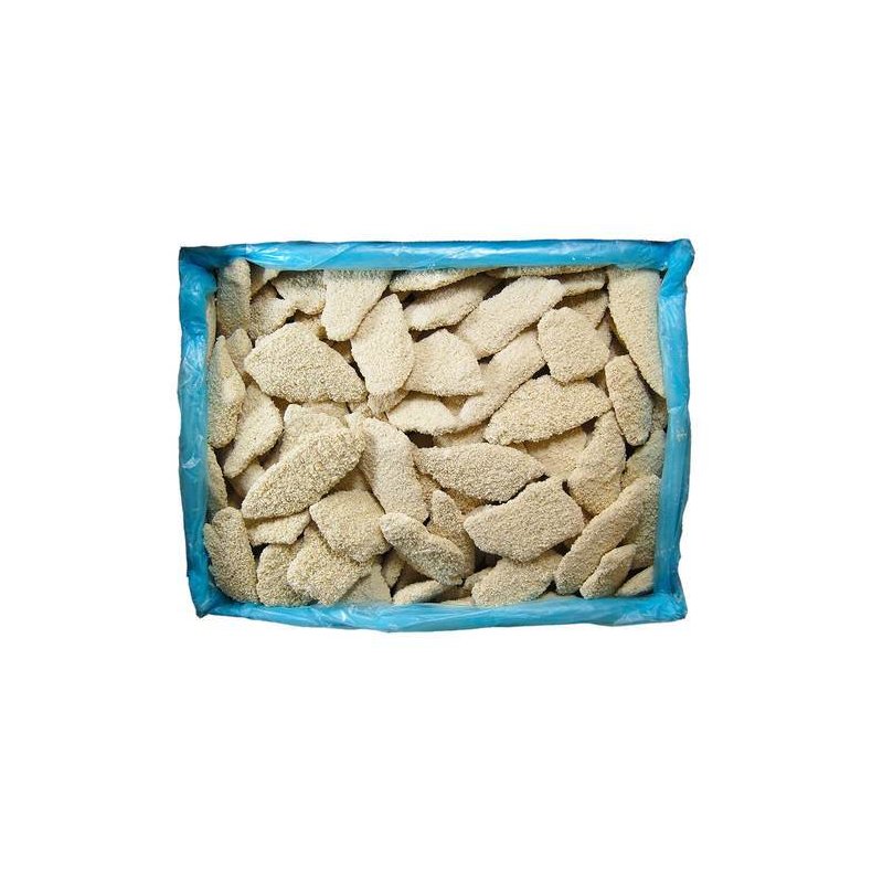 Skrubbefilet, paneret 45%, 40-70 g, 5 kg