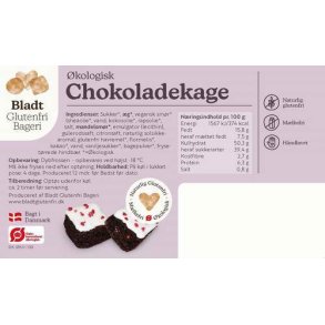 Glutenfri chokoladekage, 8 x 50 g, �KO