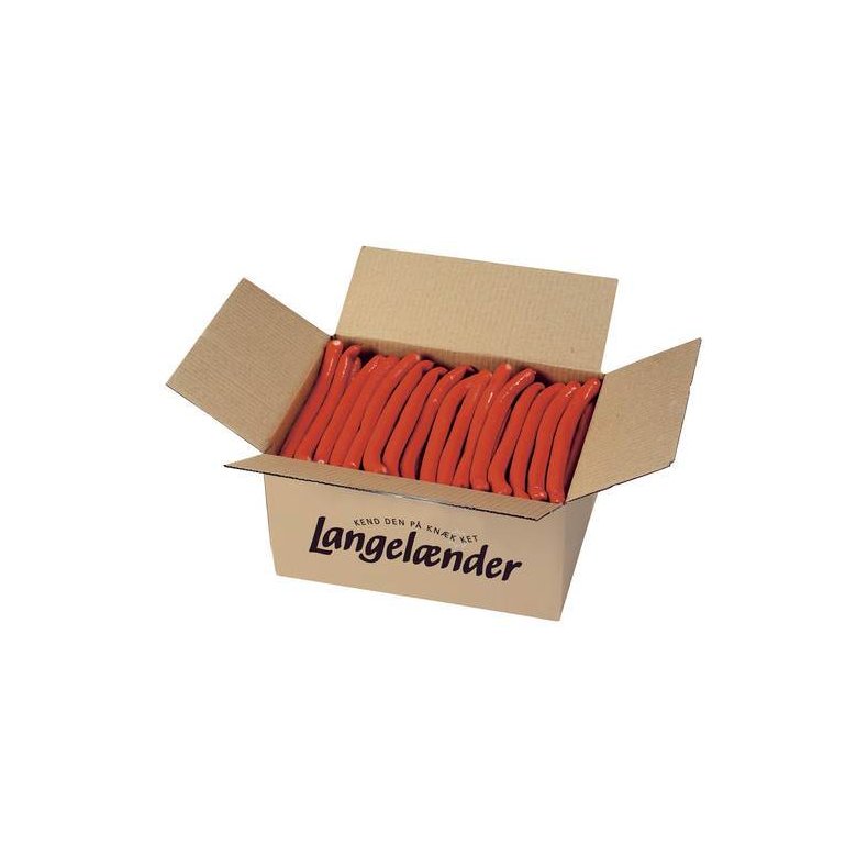 Rde hotdogplser, 62,5 g, 5 kg