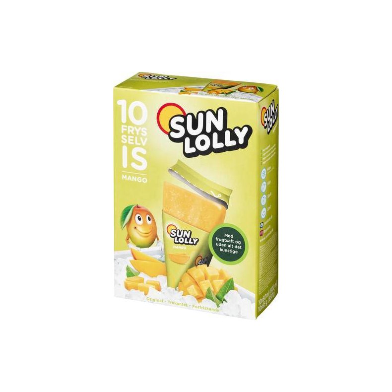 Sun Lolly mango, frys-selv-is, 10 stk