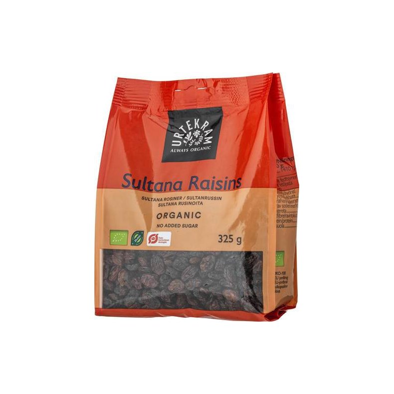 Sultanas rosiner, 325g kologisk