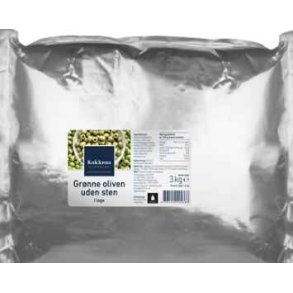 Oliven grnne u/sten, 1,6 kg