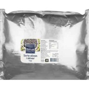 Oliven sorte i skiver, 1,56 kg