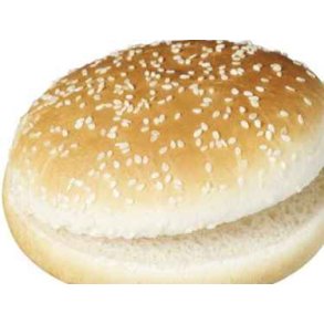 Burgerboller m/sesam, forskret, 125 mm, 24 x 82 g
