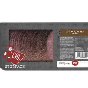 Salami, peber i skiver, 500 g