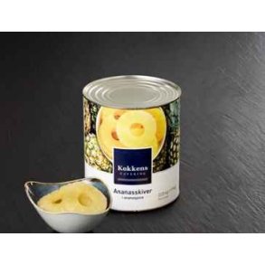 Ananas i skiver, 3035/1790 g