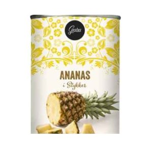 Ananas i stykker, 567g/340 g