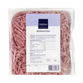 Skinke i strimler, kogt, 1 kg