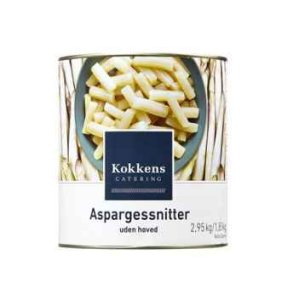 Aspargessnitter hvide u/hoved, 2,95/1,85 kg