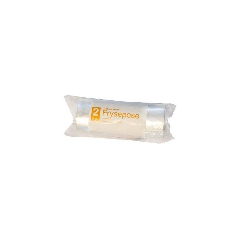 Fryseposer Catersource 2 l med skrivefelt, 15 x 35 cm, LDPE, 75 ps/rl