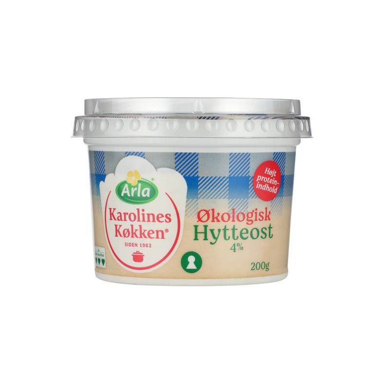 Hytteost 4%, 200 g kologisk